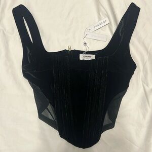 Rumored Small Black Velvet Eighteenth Century Corset Top